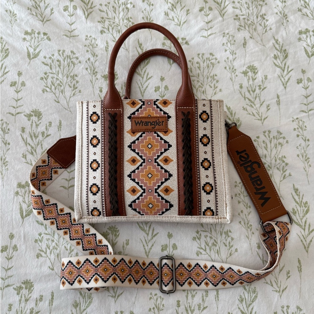 WRANGLER SOUTHWESTERN CROSSBODY TOTE BAG